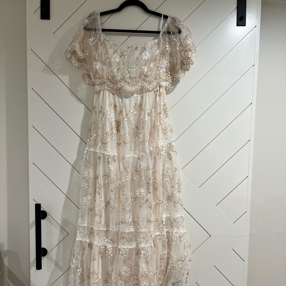 Baltic Born Off the shoulder maxi